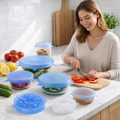 Pack SIMPLIVA – Couvercles Réutilisables (6 pièces)